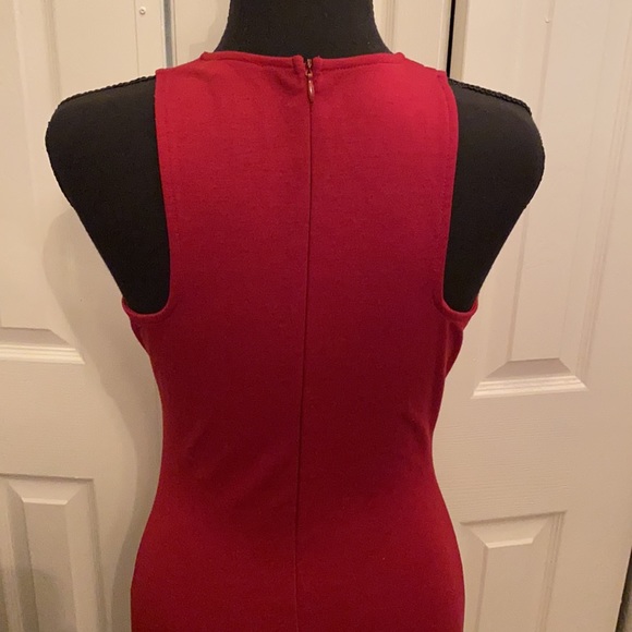Charlotte Russe | bodycon dress | burgundy | medium - Picture 4 of 5